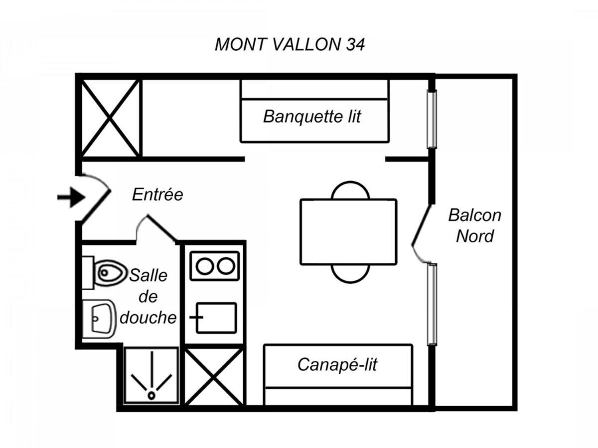 Studio Dans Une Residence Calme Avec Parking Privatif - Fr-1-182-43 Meribel Exterior photo